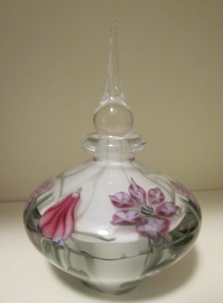 vandermark art glass perfume bottle